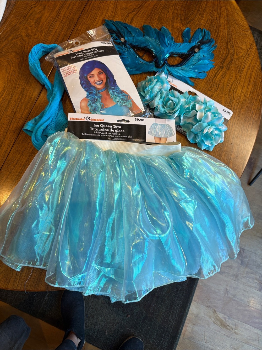 Celebrate It Teal Iridescent Ice Queen Costume Set